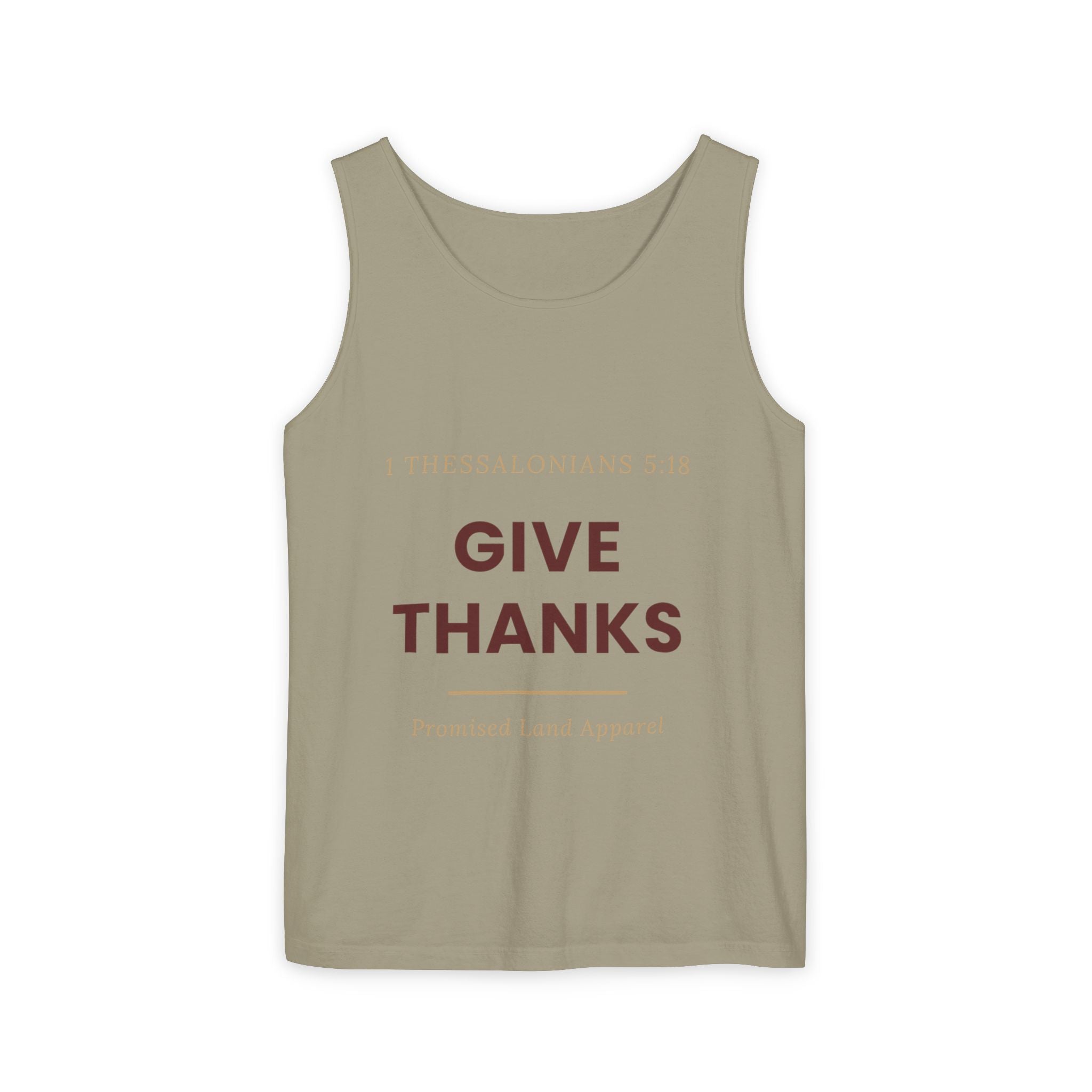 Give Thanks Tank Top — “Fishers of Men” Faith Graphic Tank