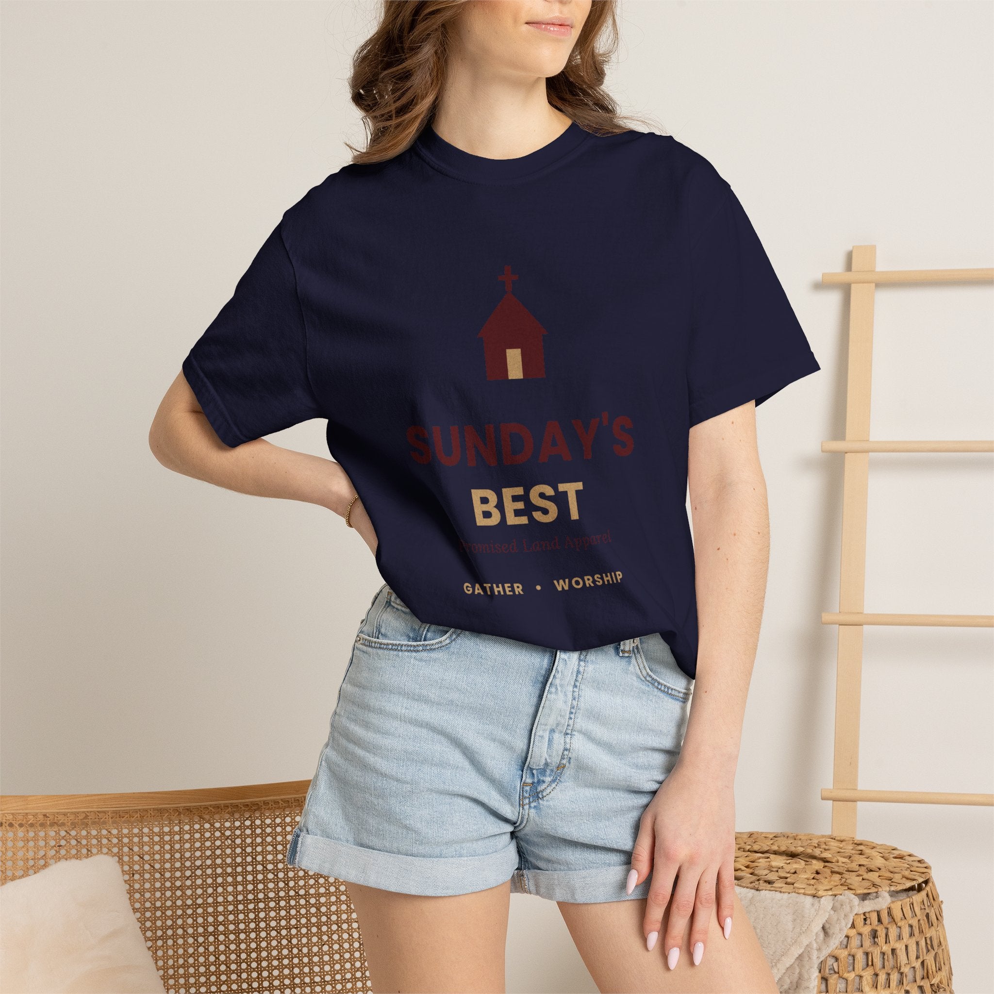 Sunday's Best T‑Shirt — Church Service Graphic Tee comfort colors