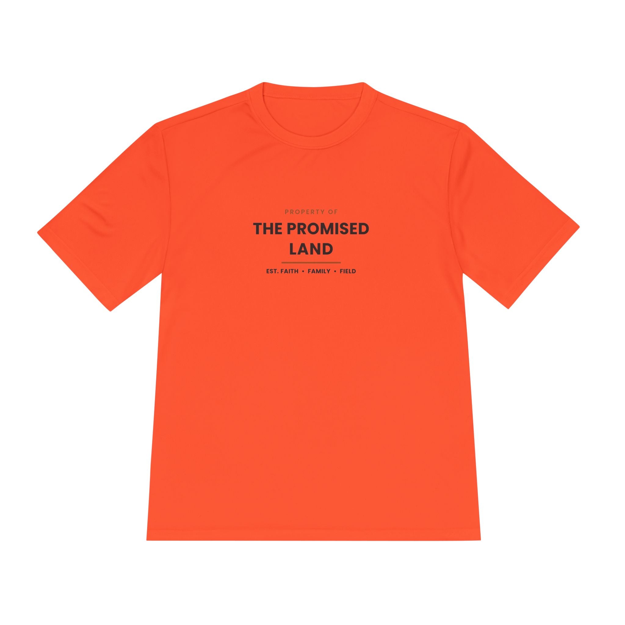 The Promised Land Tee - 'Property of The Promised Land' Moisture-Wicking Shirt "Work tee"