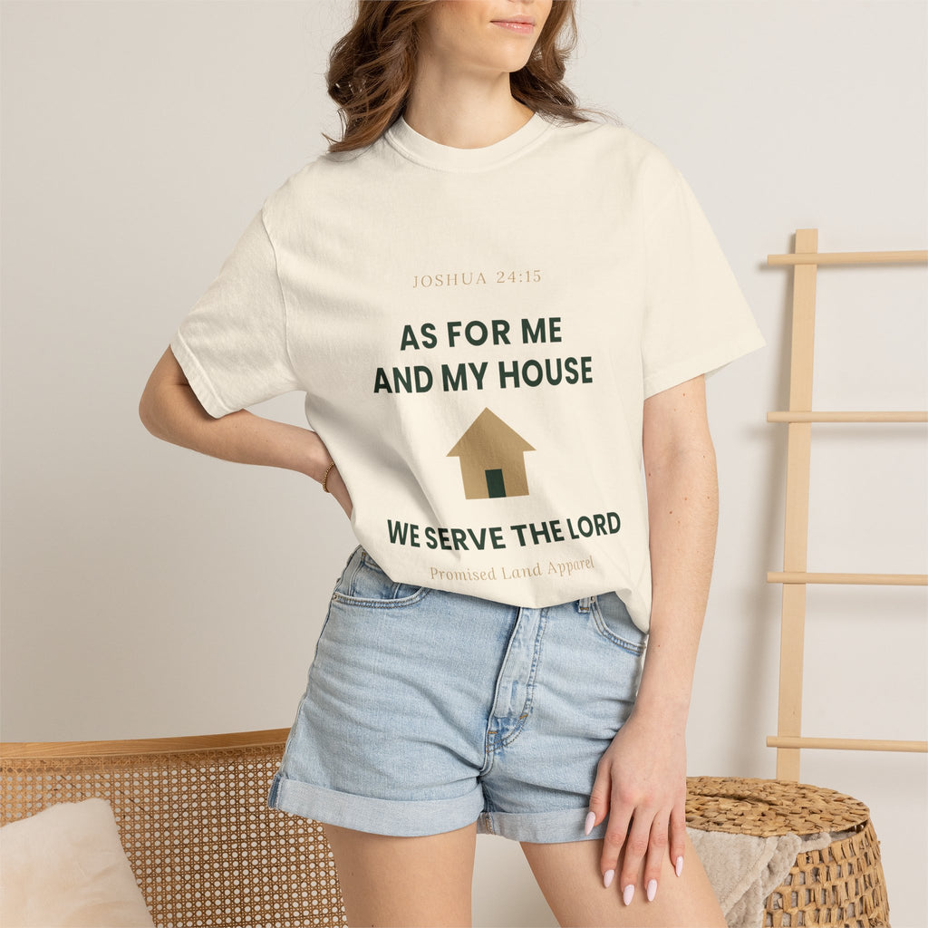 As For Me And My House T-Shirt — We Serve The Lord Christian Tee Joshua 24:15
