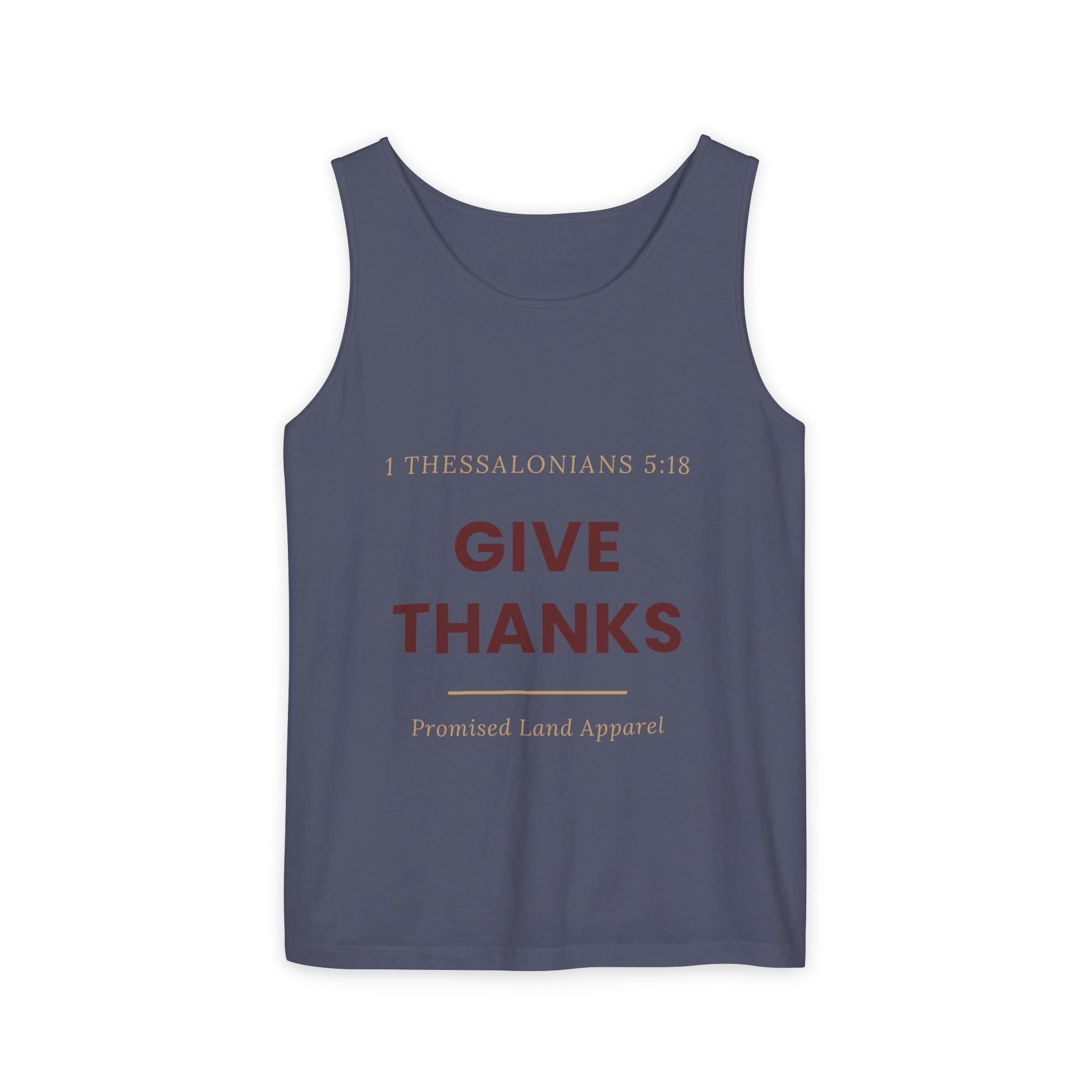 Give Thanks Tank Top — “Fishers of Men” Faith Graphic Tank
