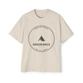 Endurance Mountain Graphic Tee — Men's Oversized Brown T‑Shirt