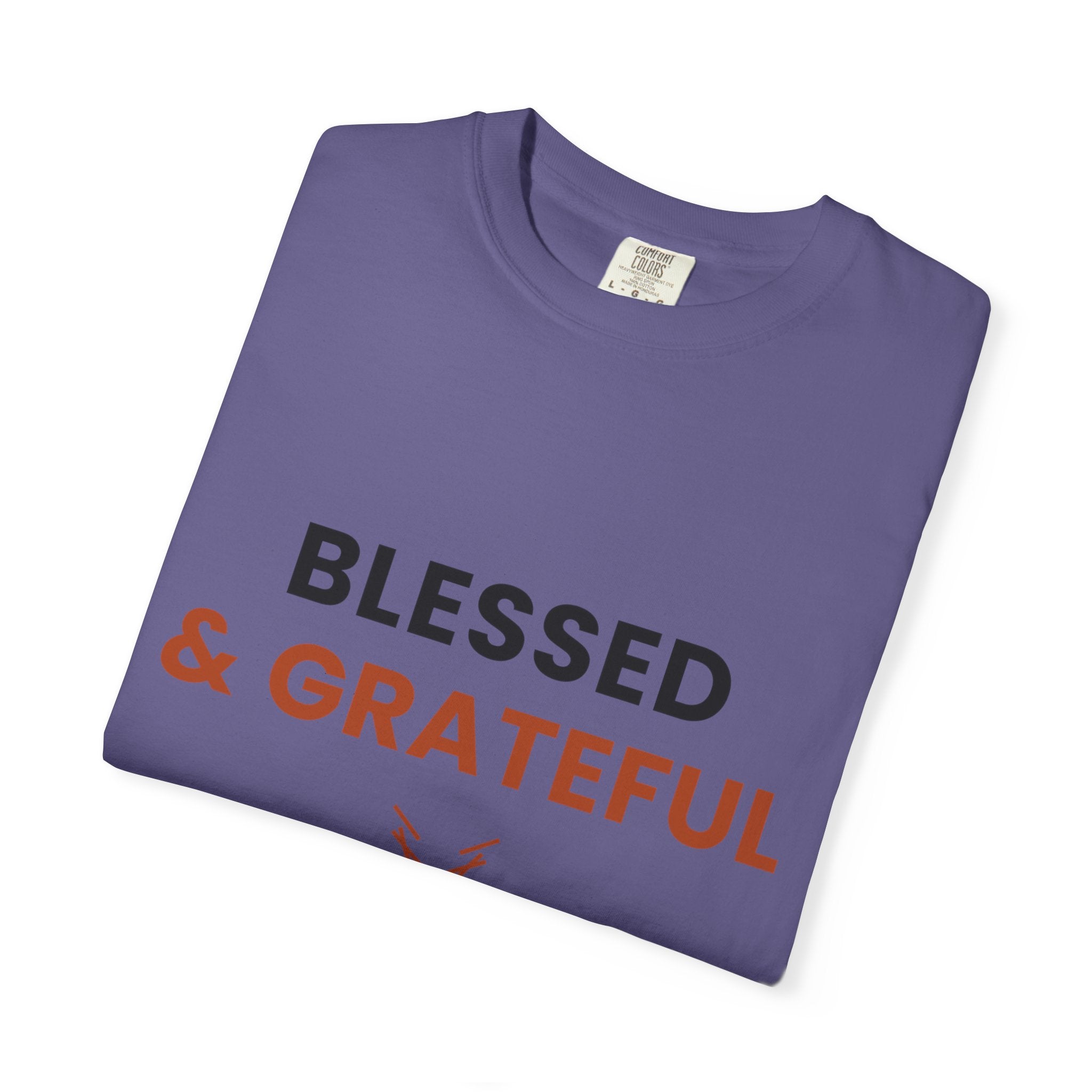 Blessed and Grateful Shirt | Christian Tee with Antler Accent