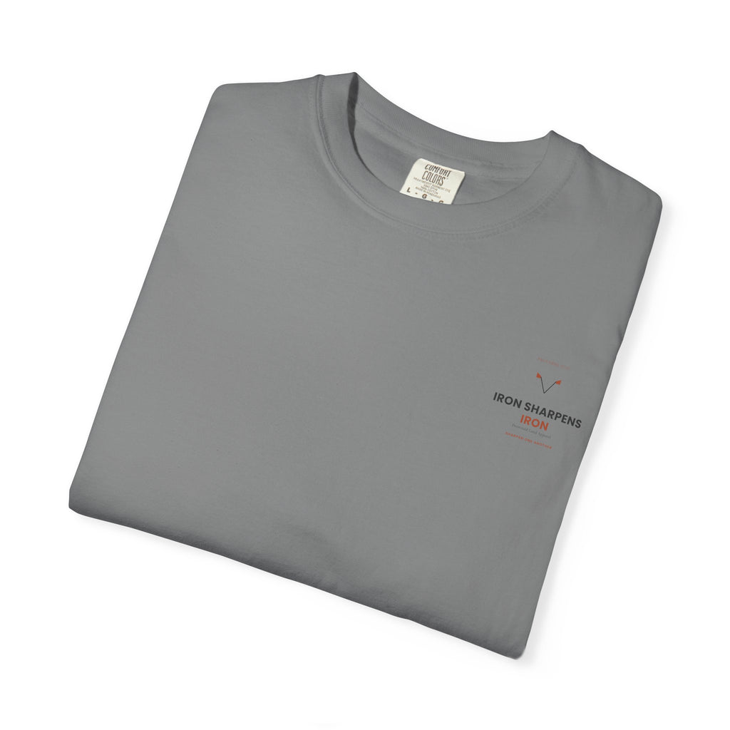 T-Shirt — "Iron Sharpens Iron" Inspirational Graphic Tee