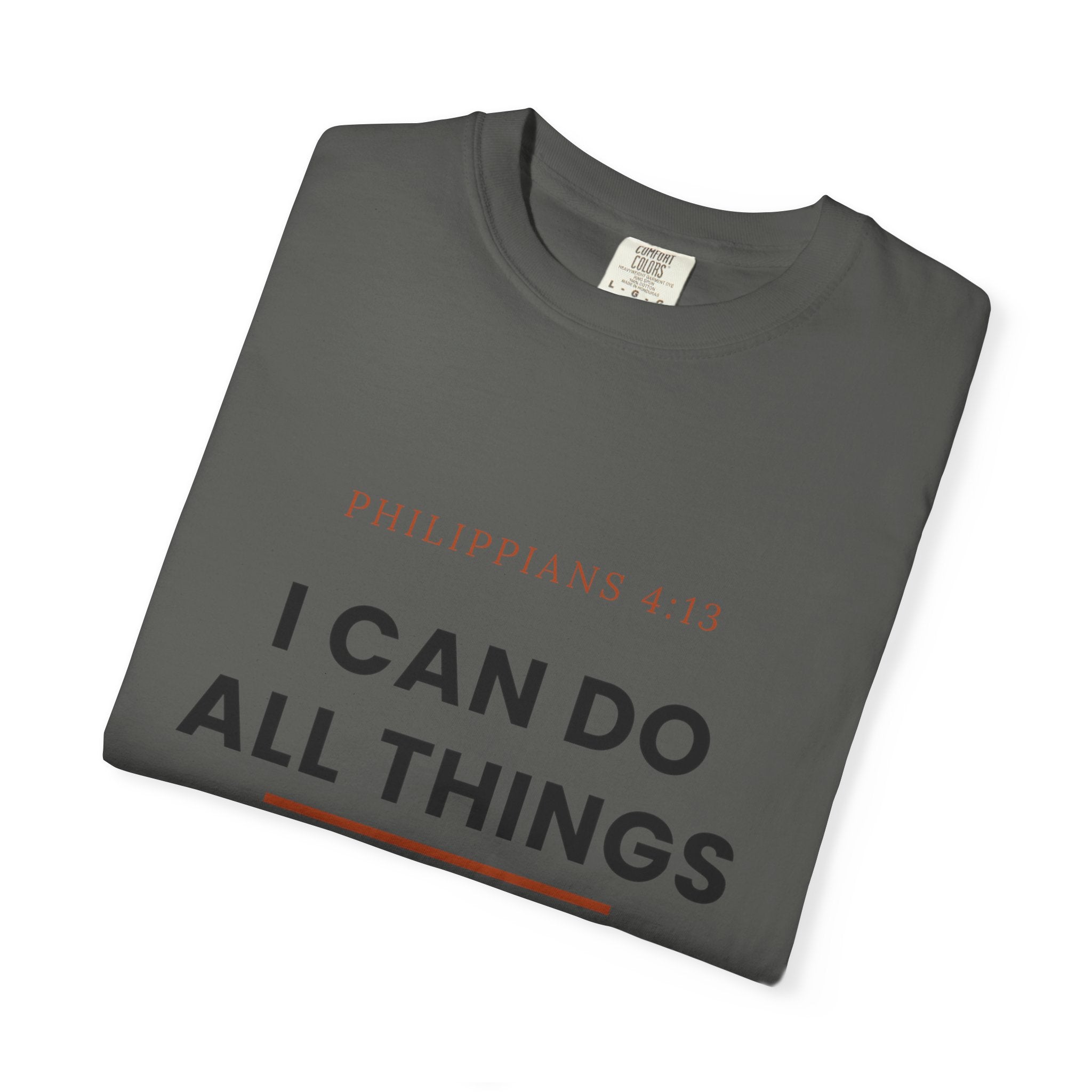 Christian T-Shirt — "I Can Do All Things Through Christ" Faith Tee (Philippians 4:13)
