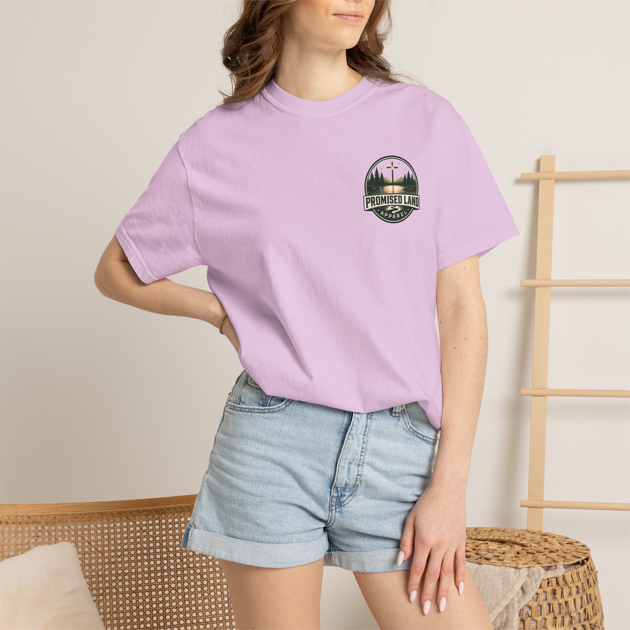 Promised Land Apparel T‑Shirt — Sunset Geese Graphic