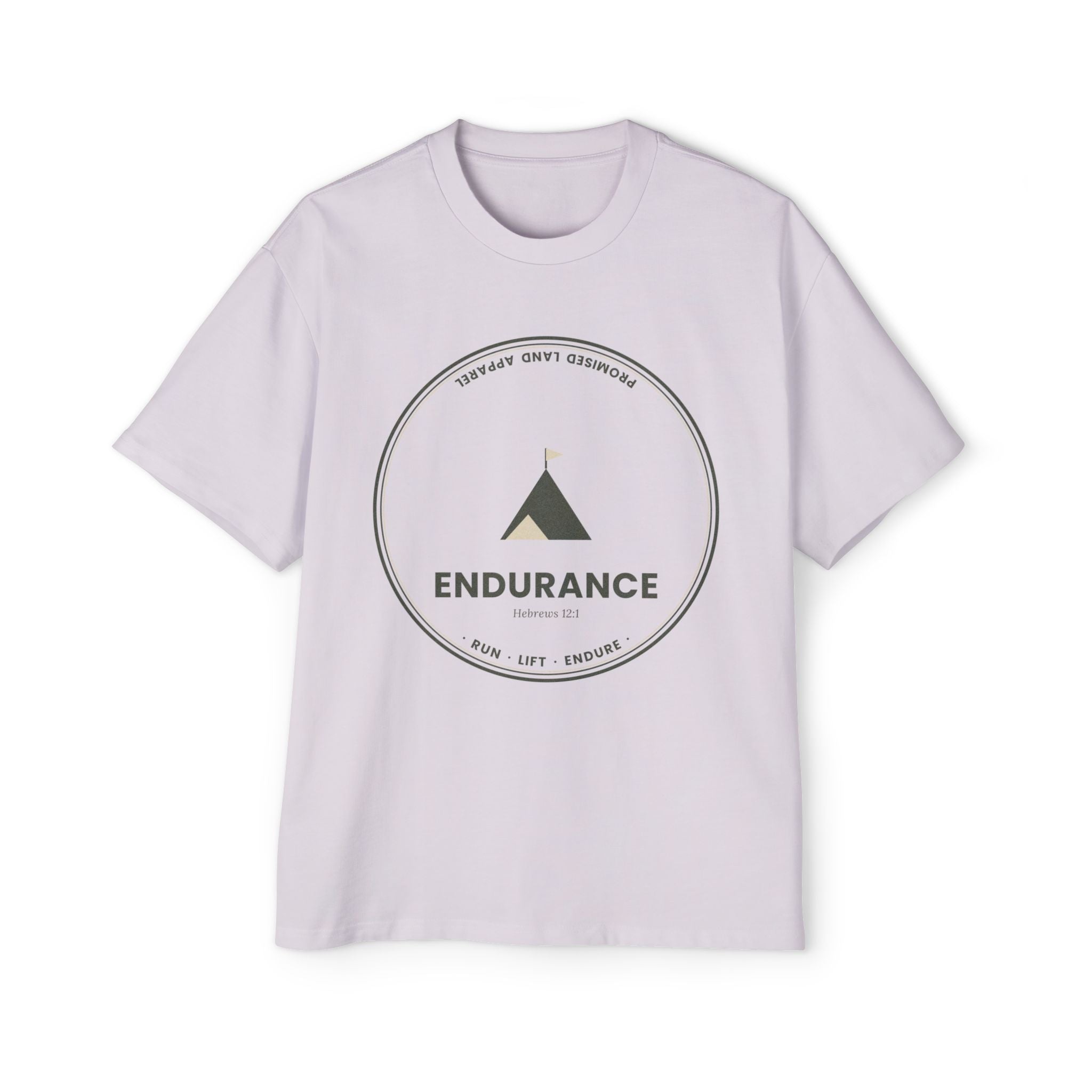 Endurance Mountain Graphic Tee — Men's Oversized Brown T‑Shirt