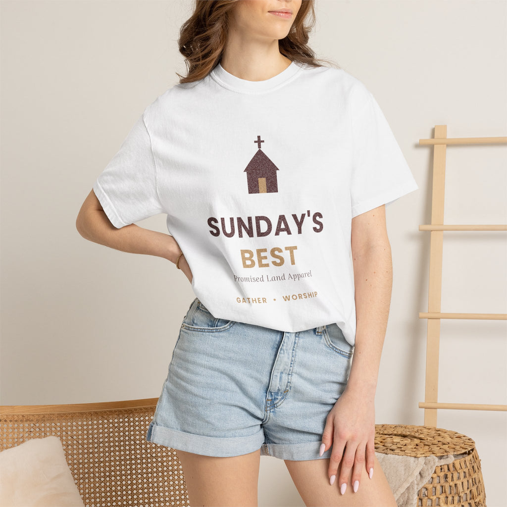 Sunday's Best T‑Shirt — Church Service Graphic Tee comfort colors