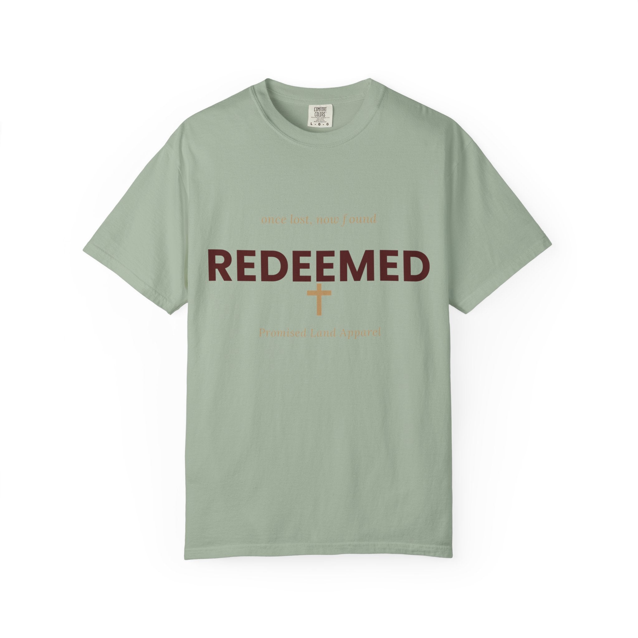 Redeemed Cross T-Shirt — Faith-Based Christian Shirt with “Redeemed” Back Print