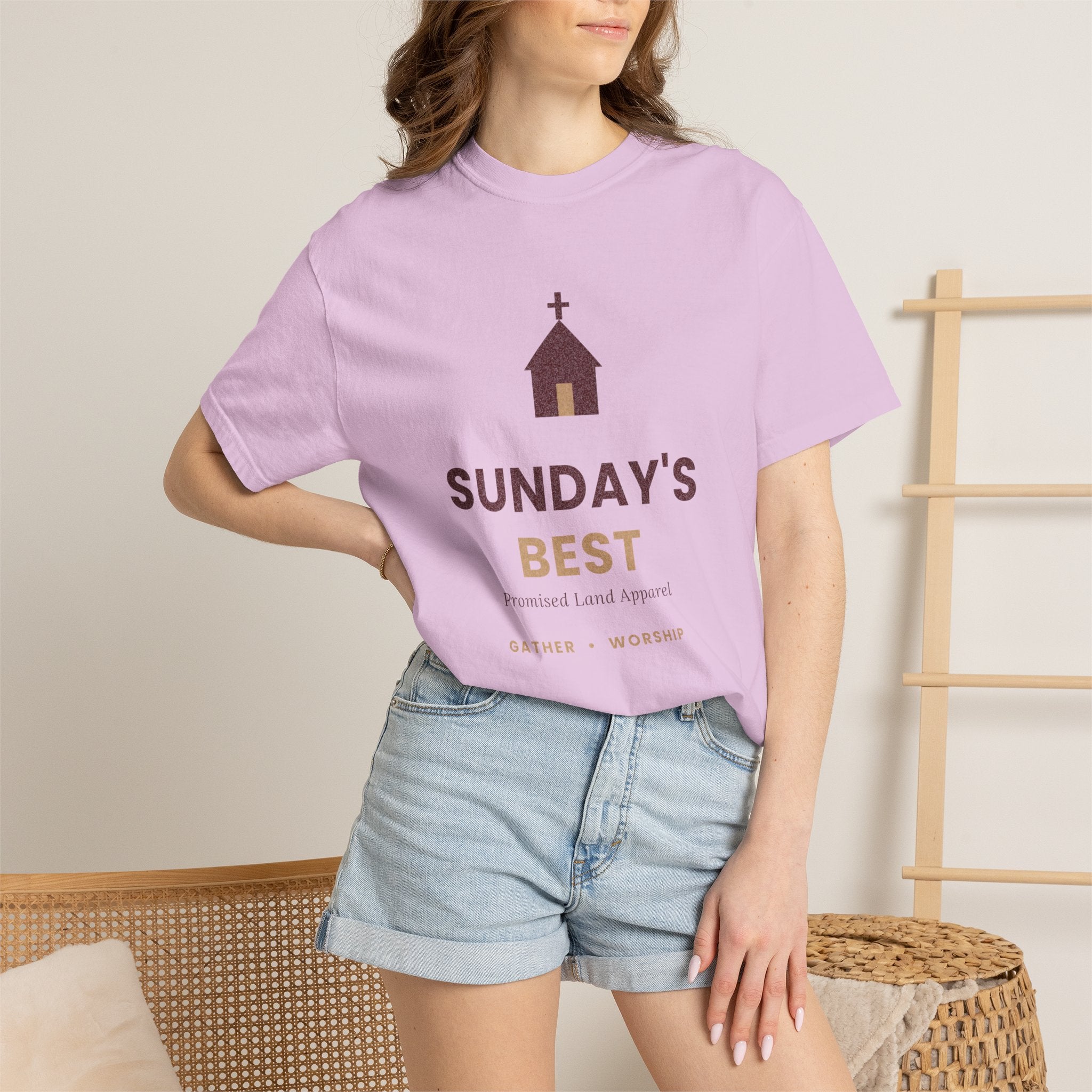 Sunday's Best T‑Shirt — Church Service Graphic Tee comfort colors