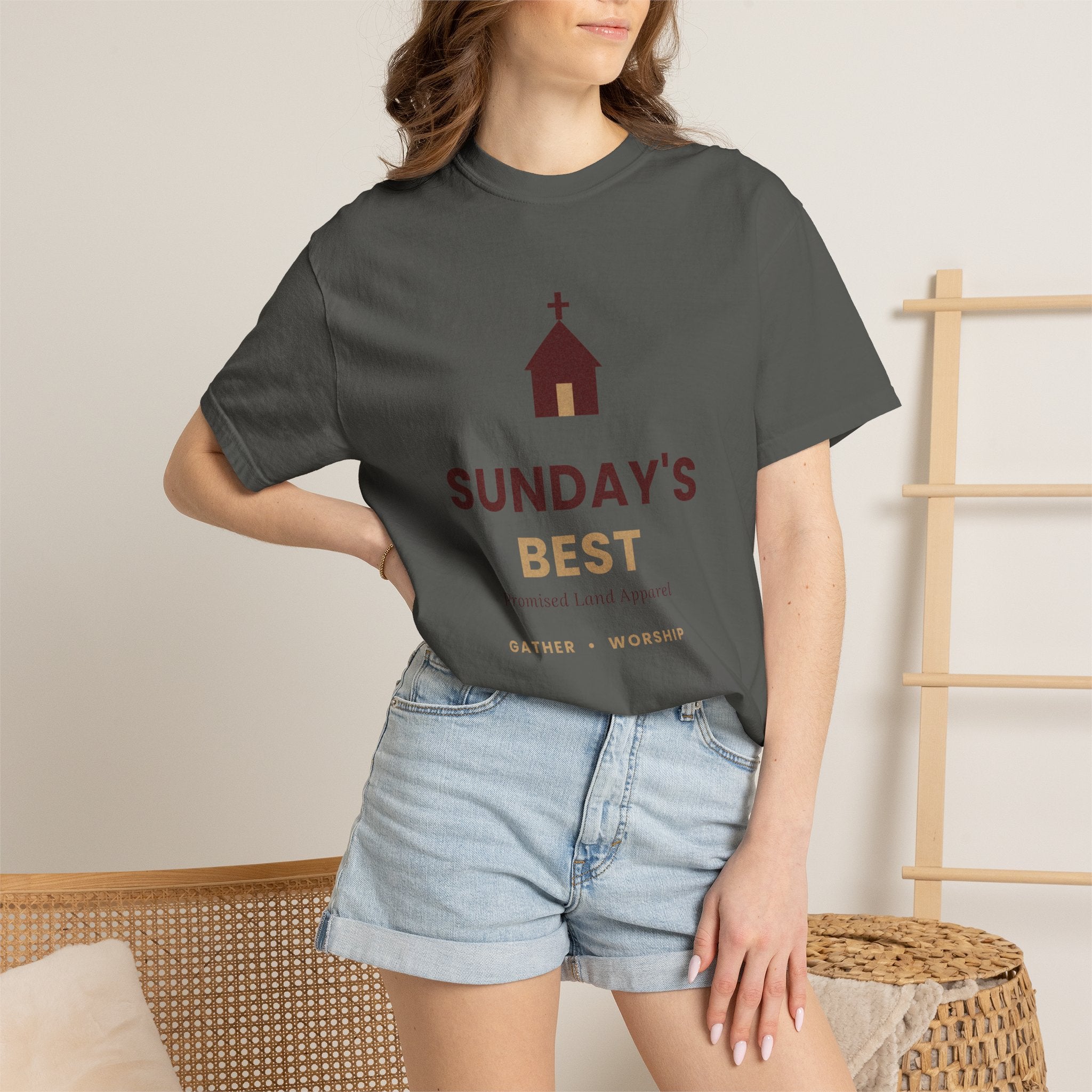 Sunday's Best T‑Shirt — Church Service Graphic Tee comfort colors