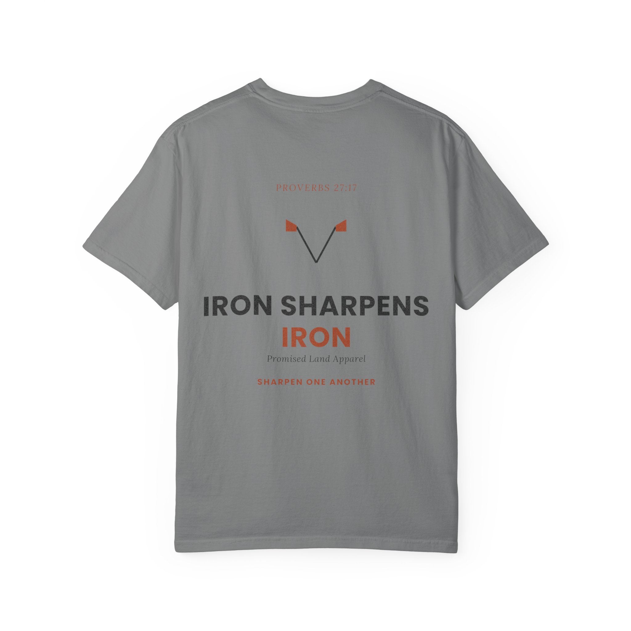 T-Shirt — "Iron Sharpens Iron" Inspirational Graphic Tee