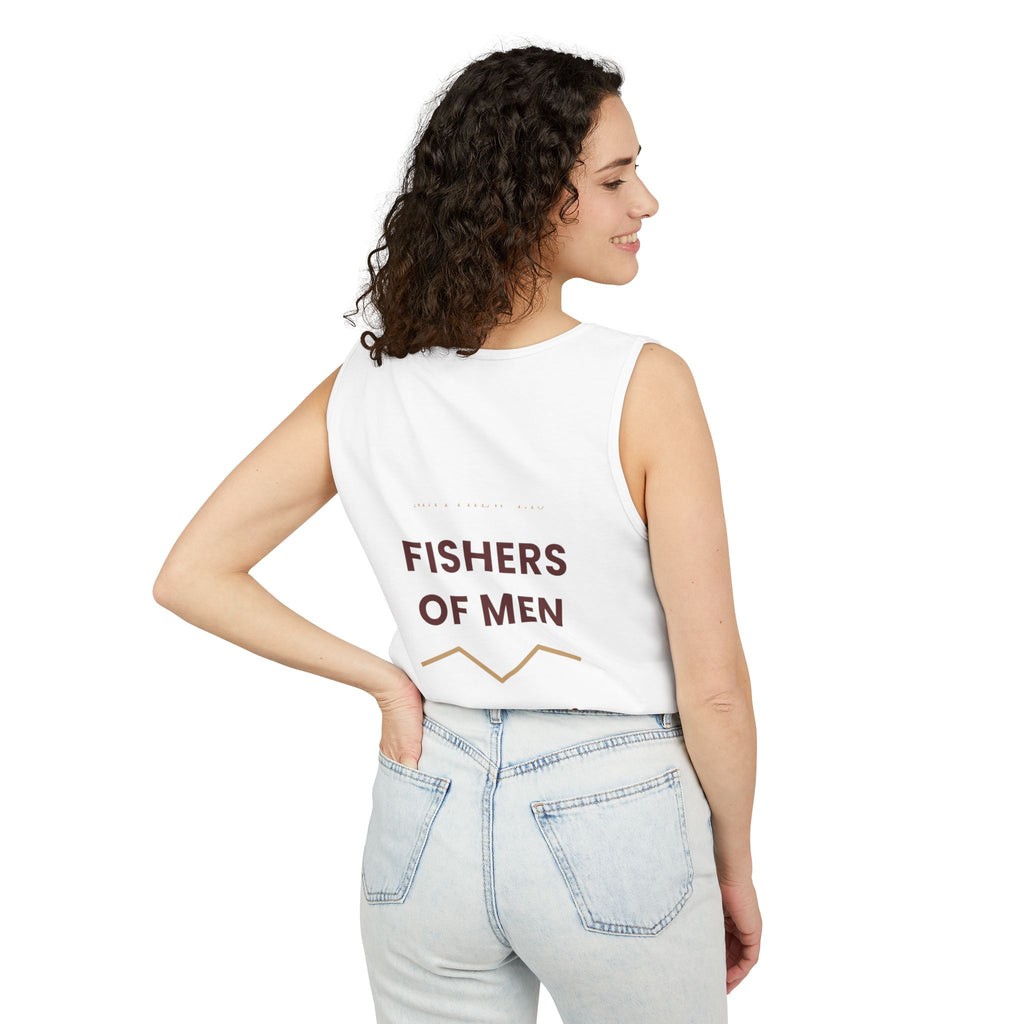 Give Thanks Tank Top — “Fishers of Men” Faith Graphic Tank