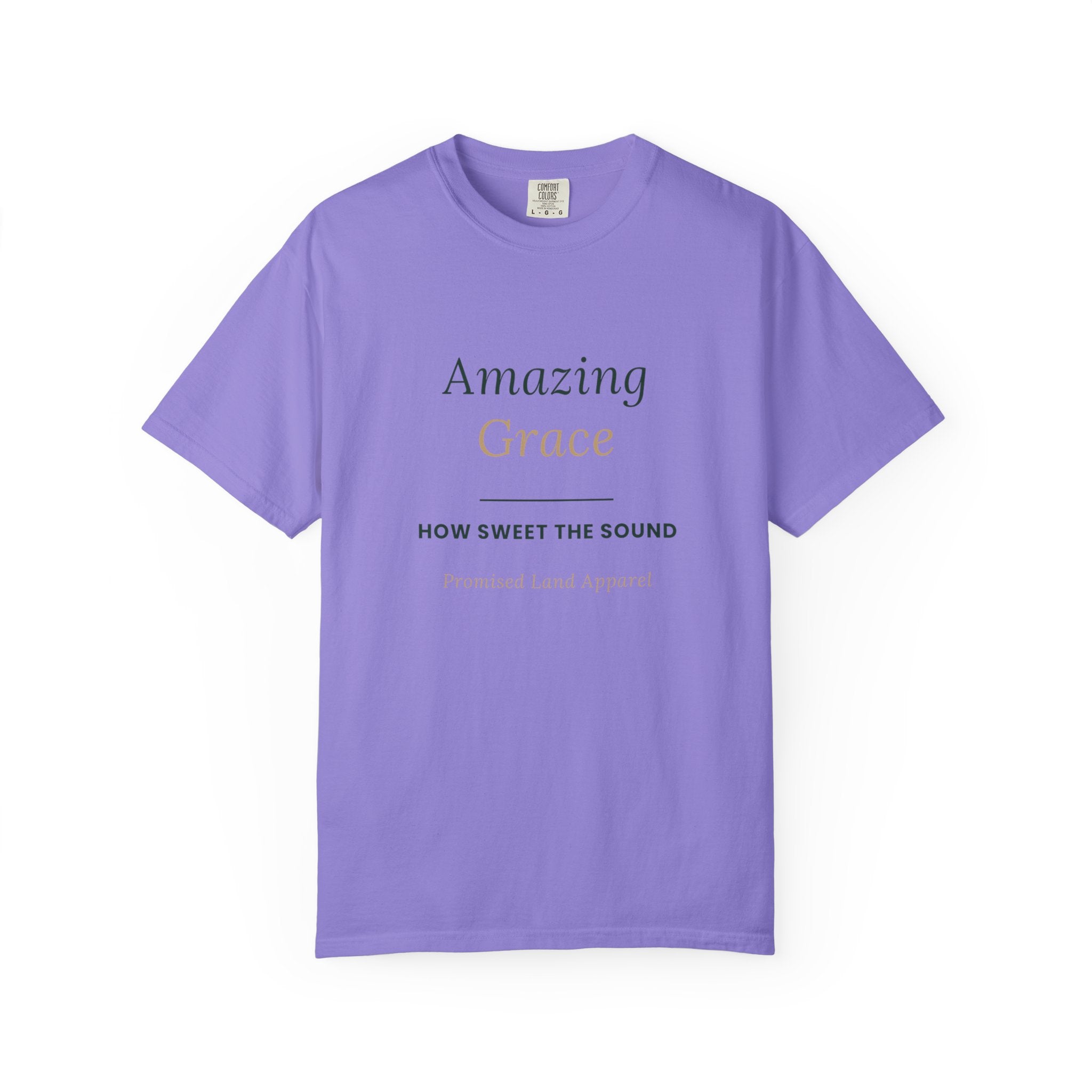Amazing Grace T‑Shirt — "How Sweet the Sound" Inspirational Christian Tee Brand "Comfort colors"