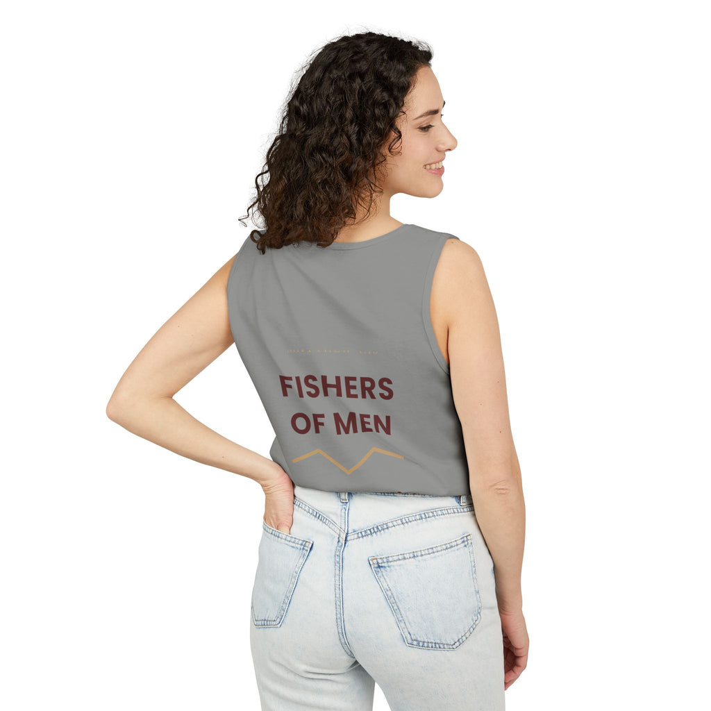 Give Thanks Tank Top — “Fishers of Men” Faith Graphic Tank