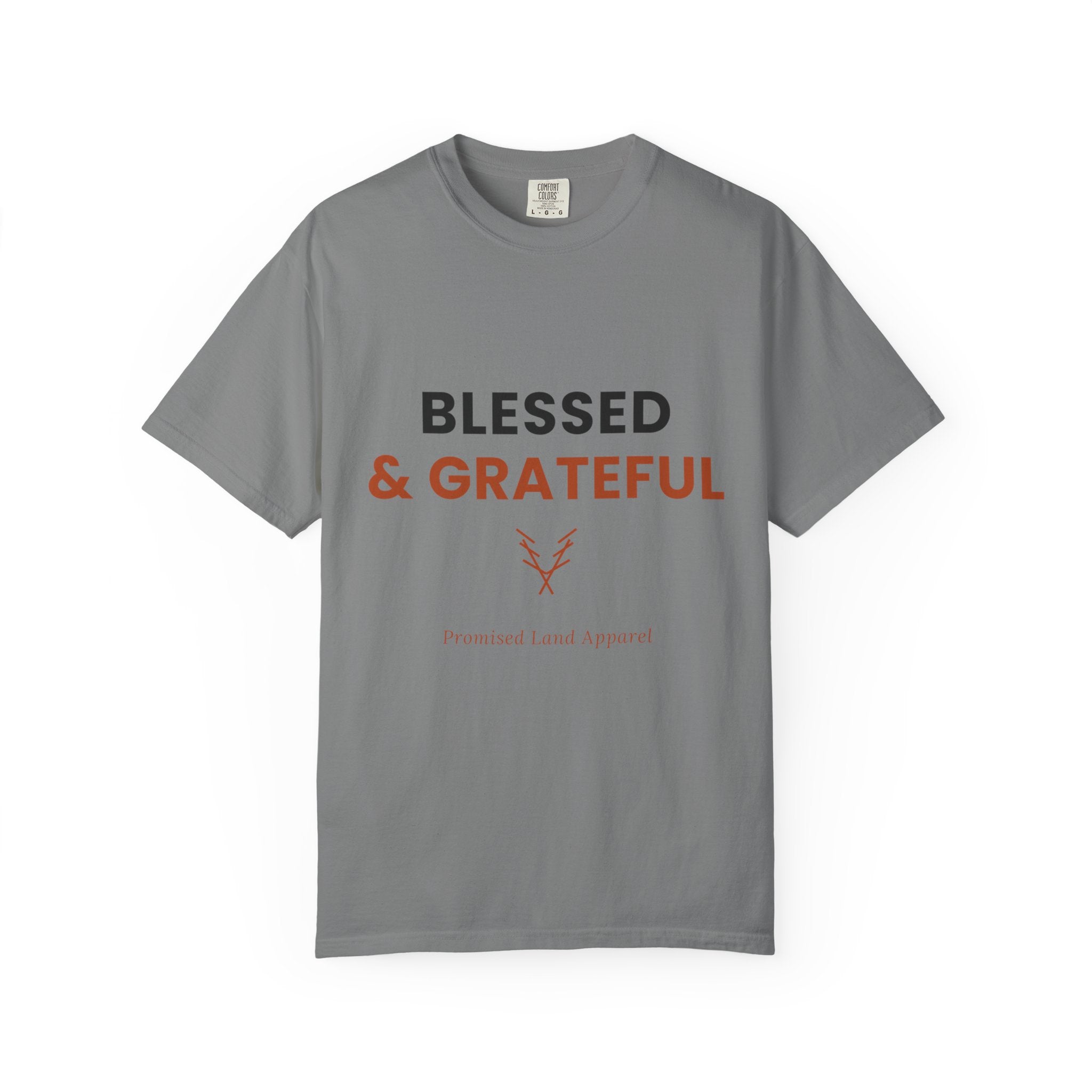 Blessed and Grateful Shirt | Christian Tee with Antler Accent