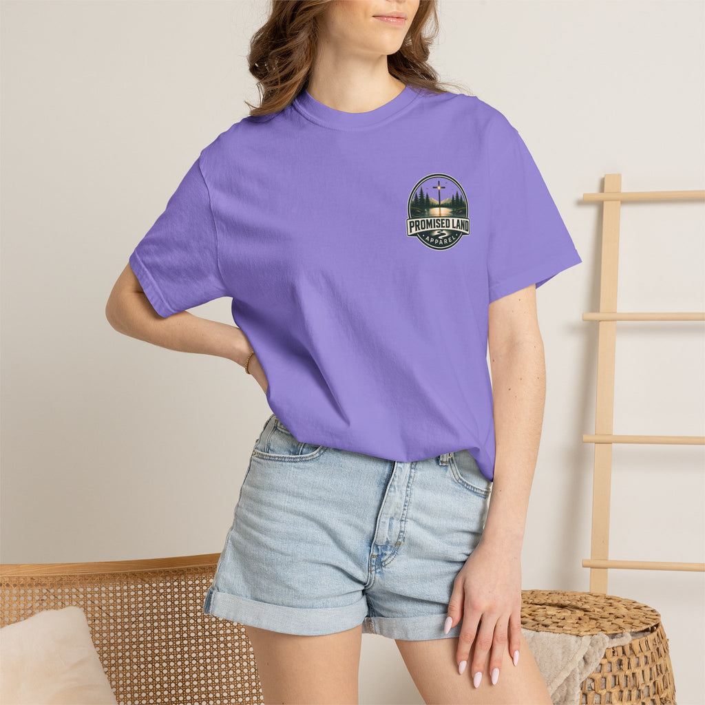 Promised Land Apparel T‑Shirt — Sunset Geese Graphic