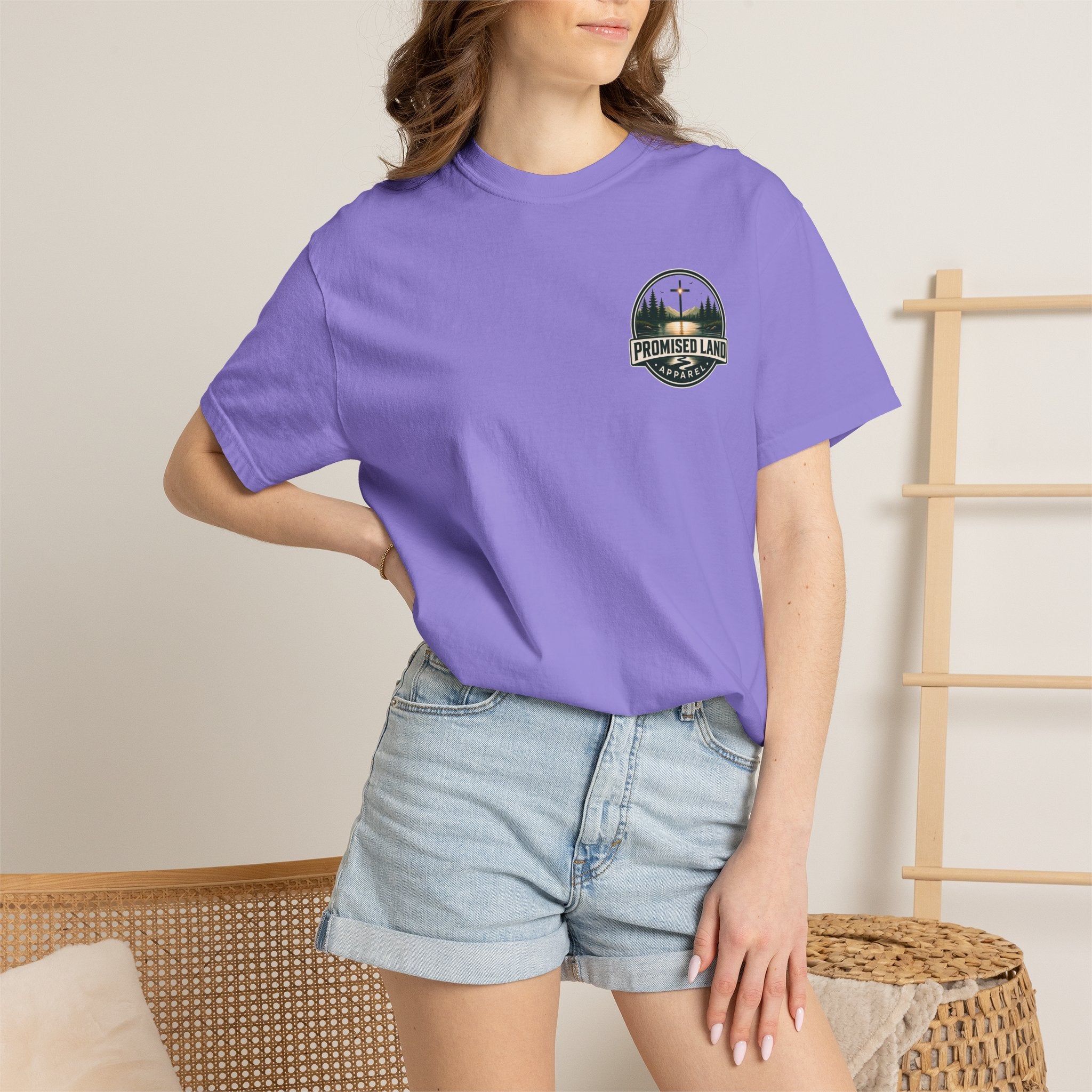 Promised Land Apparel T‑Shirt — Sunset Geese Graphic