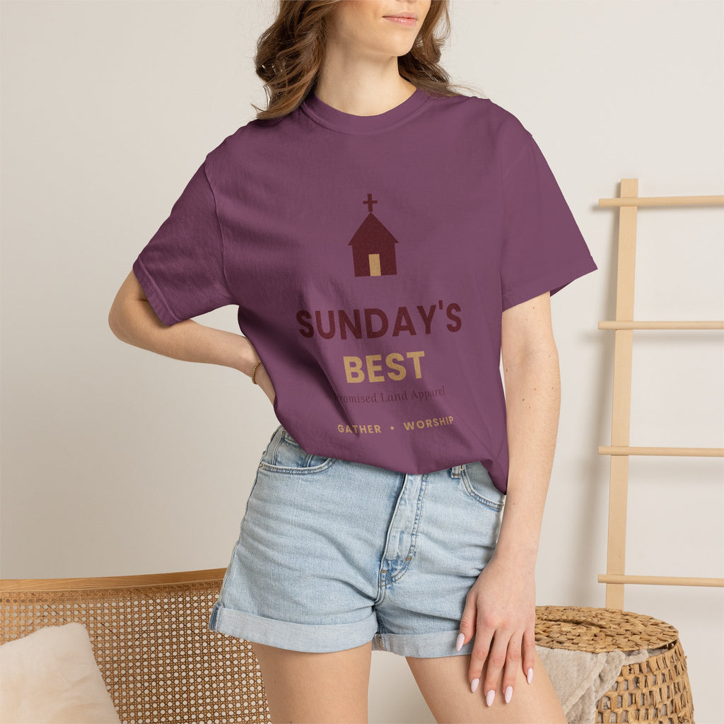 Sunday's Best T‑Shirt — Church Service Graphic Tee comfort colors
