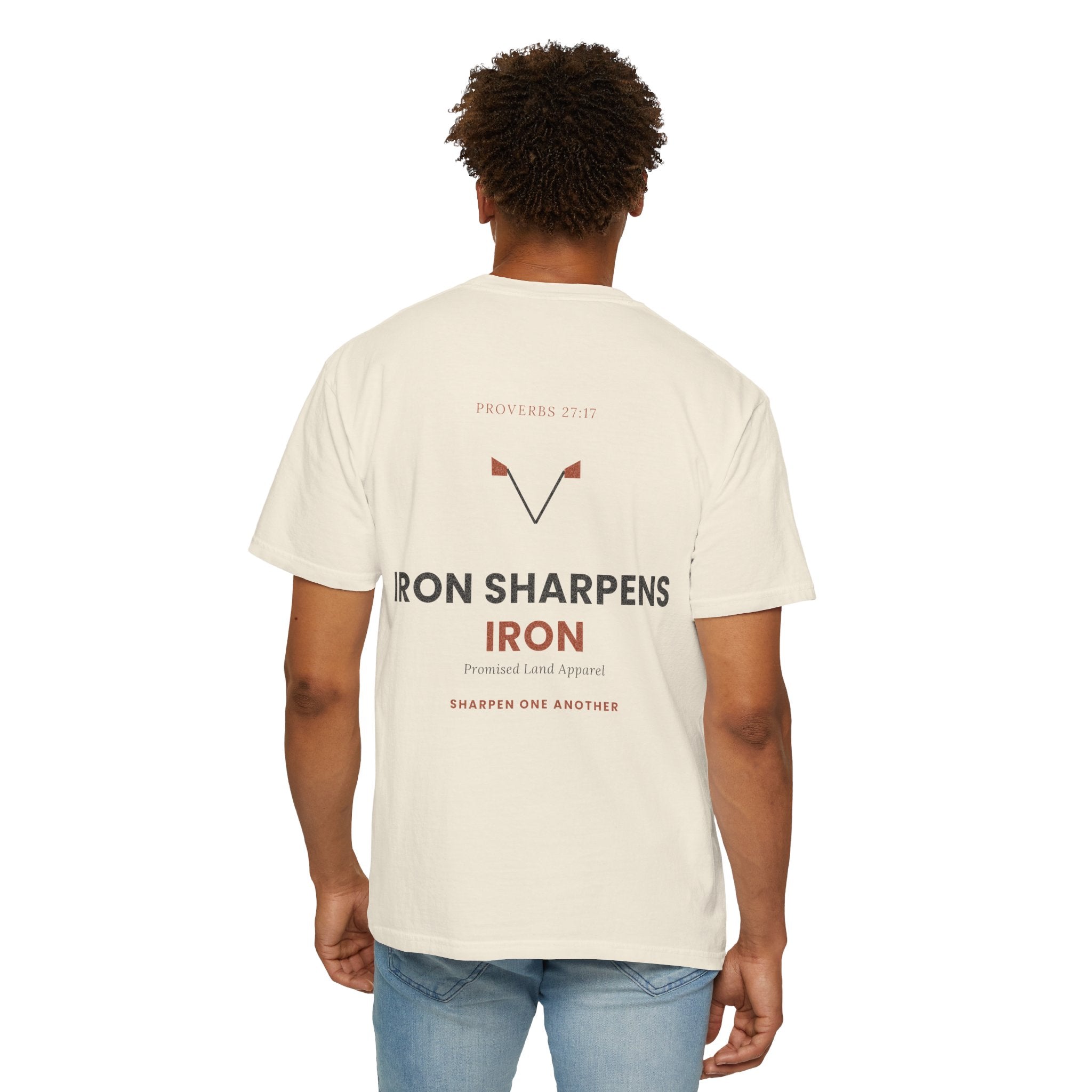 T-Shirt — "Iron Sharpens Iron" Inspirational Graphic Tee