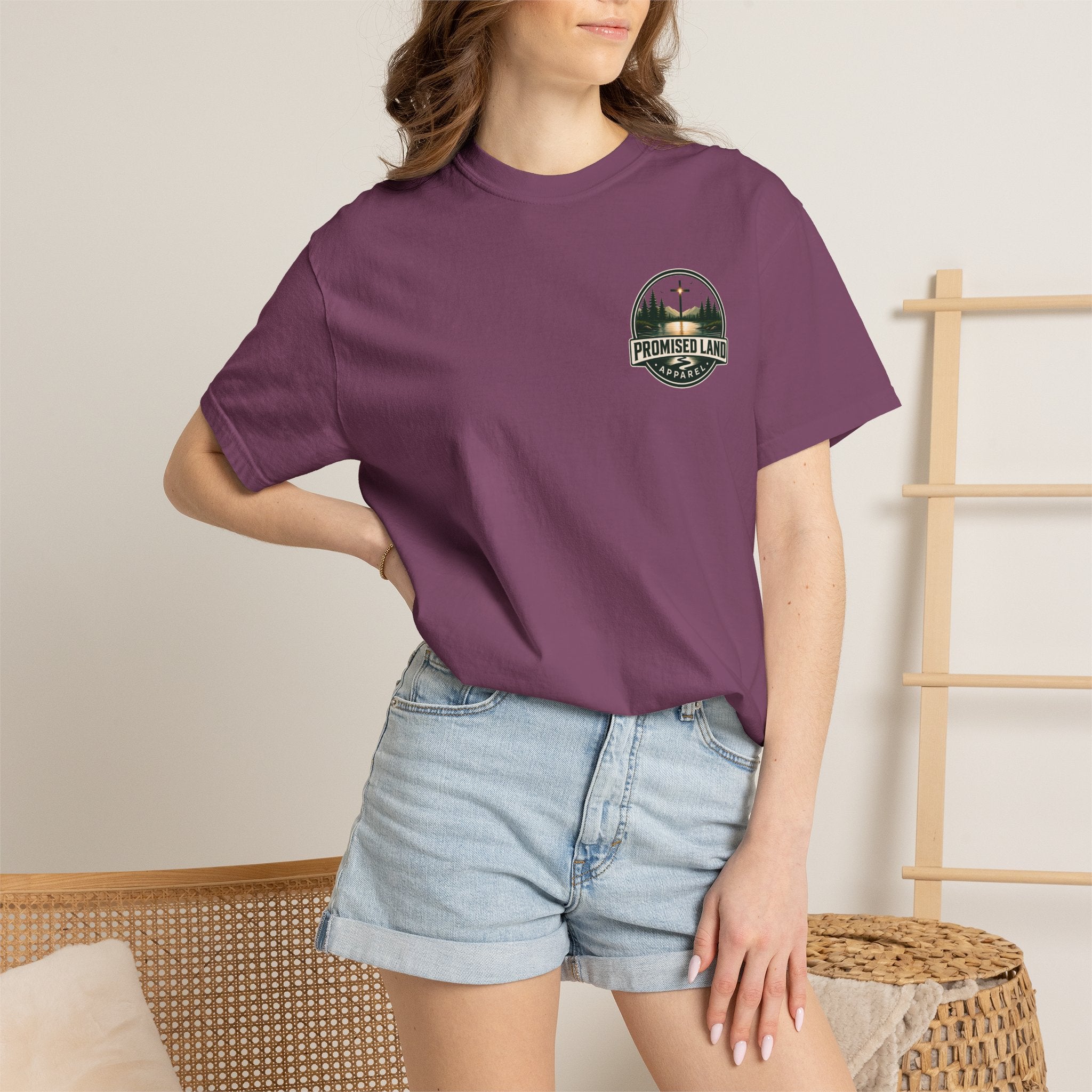 Promised Land Apparel T‑Shirt — Sunset Geese Graphic