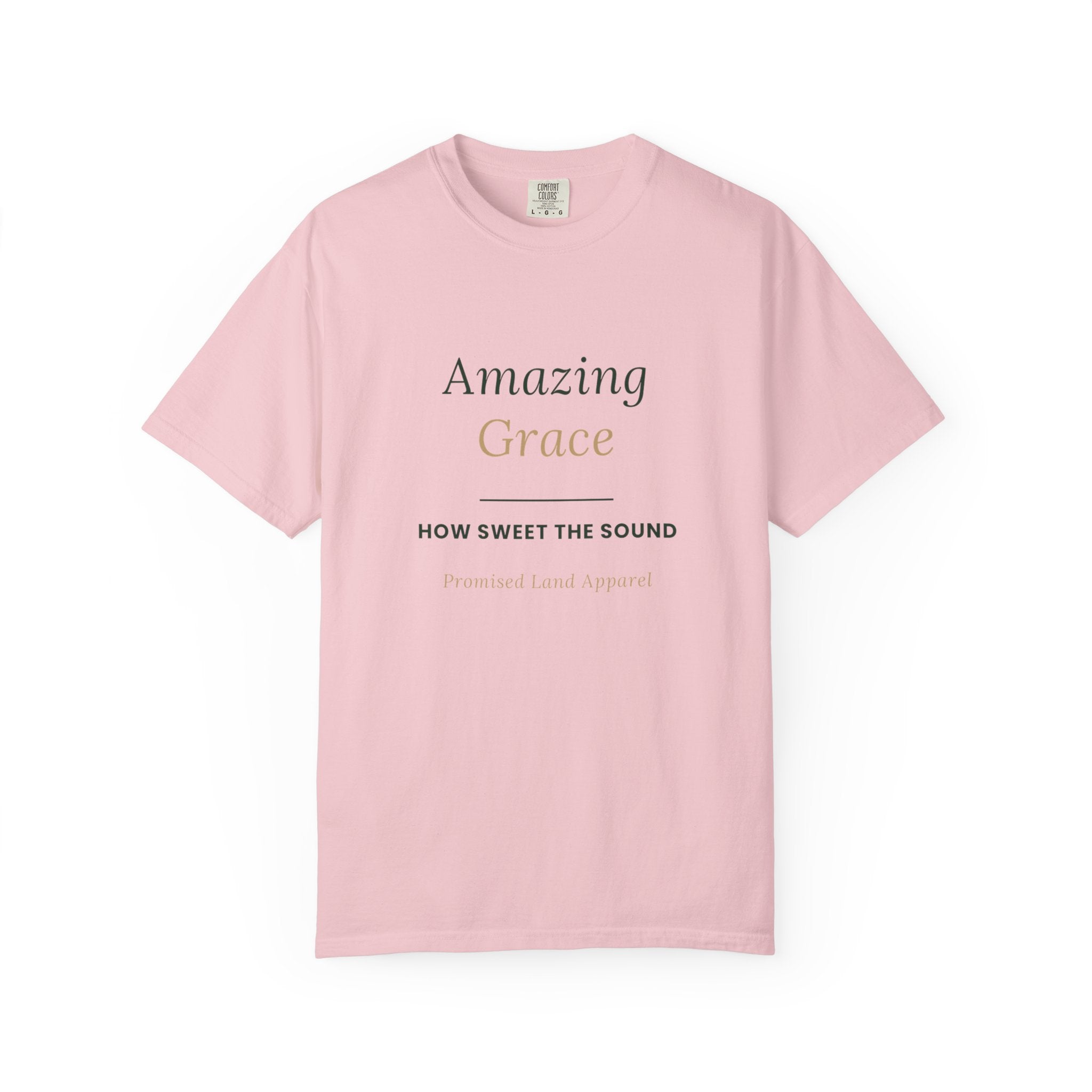 Amazing Grace T‑Shirt — "How Sweet the Sound" Inspirational Christian Tee Brand "Comfort colors"