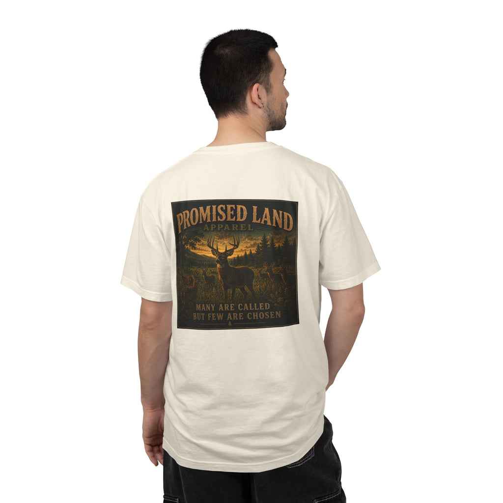 Promised Land T-Shirt — Rustic Wildlife Graphic Tee ("Many Are Called But Few Are Chosen")