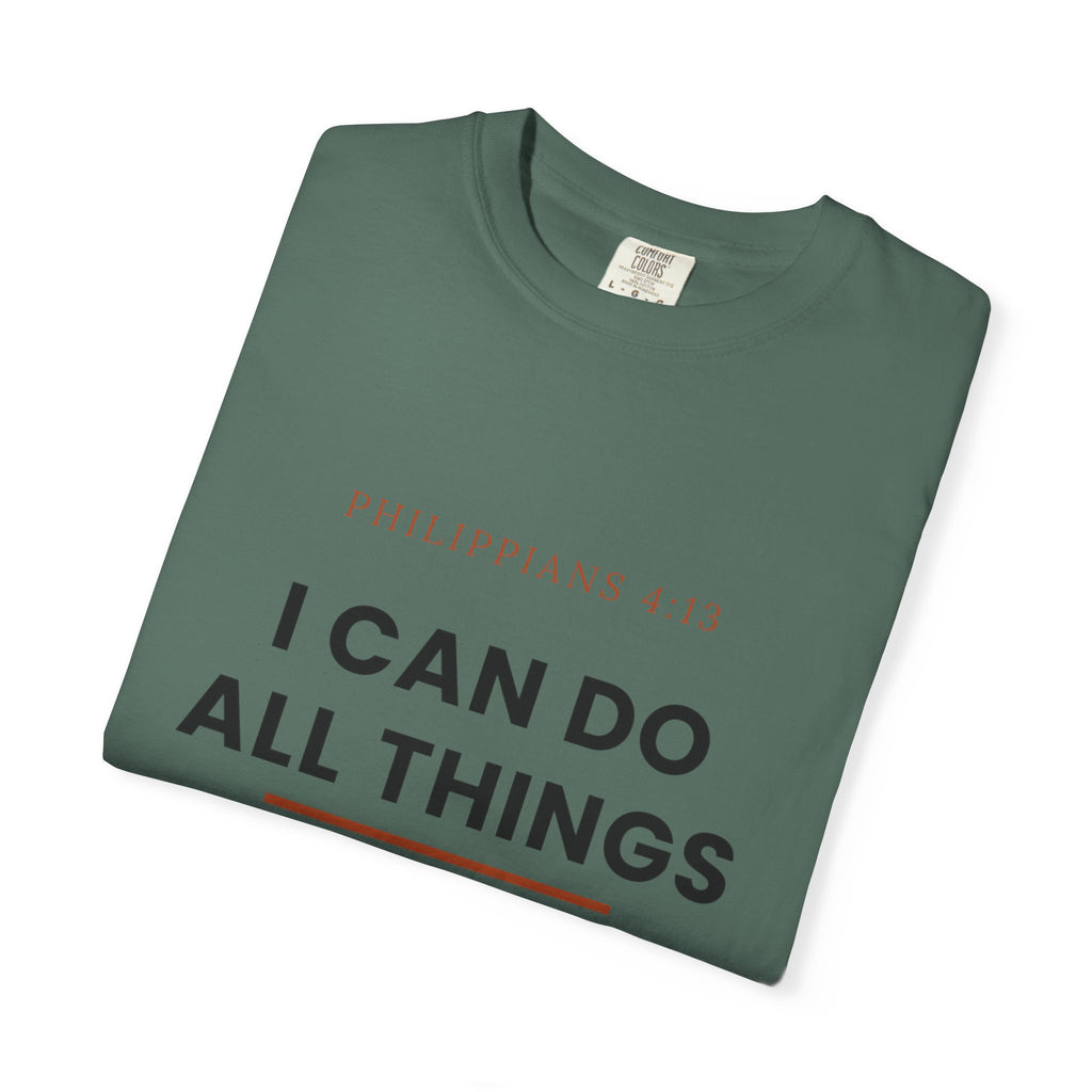 Christian T-Shirt — "I Can Do All Things Through Christ" Faith Tee (Philippians 4:13)