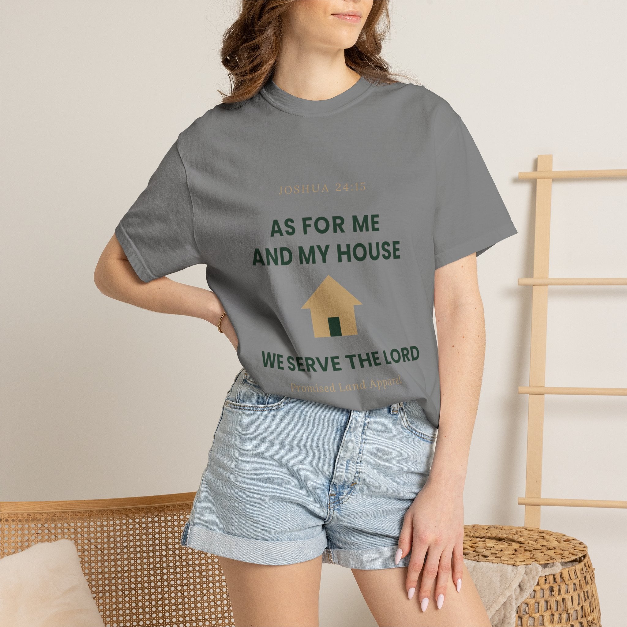As For Me And My House T-Shirt — We Serve The Lord Christian Tee Joshua 24:15