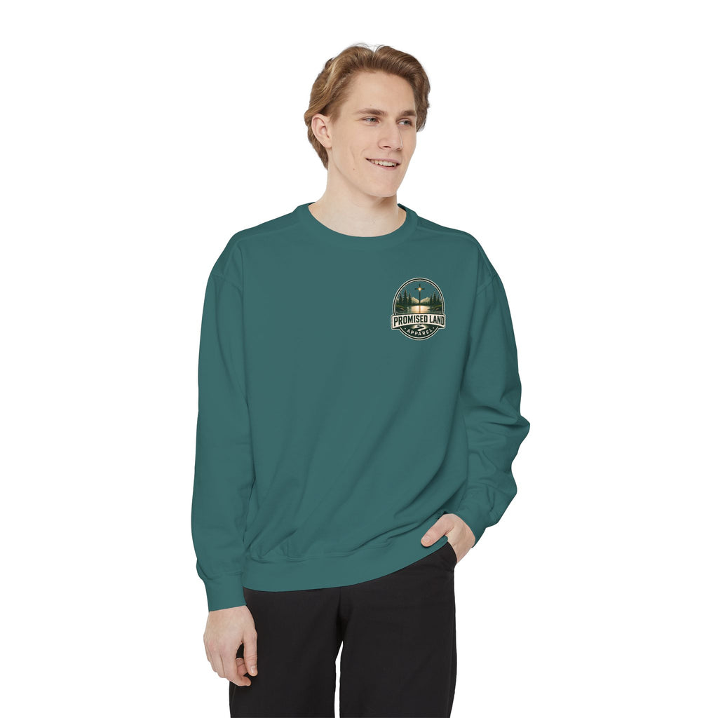 Promised Land Graphic Sweatshirt — Many are called but few are chosen crewneck