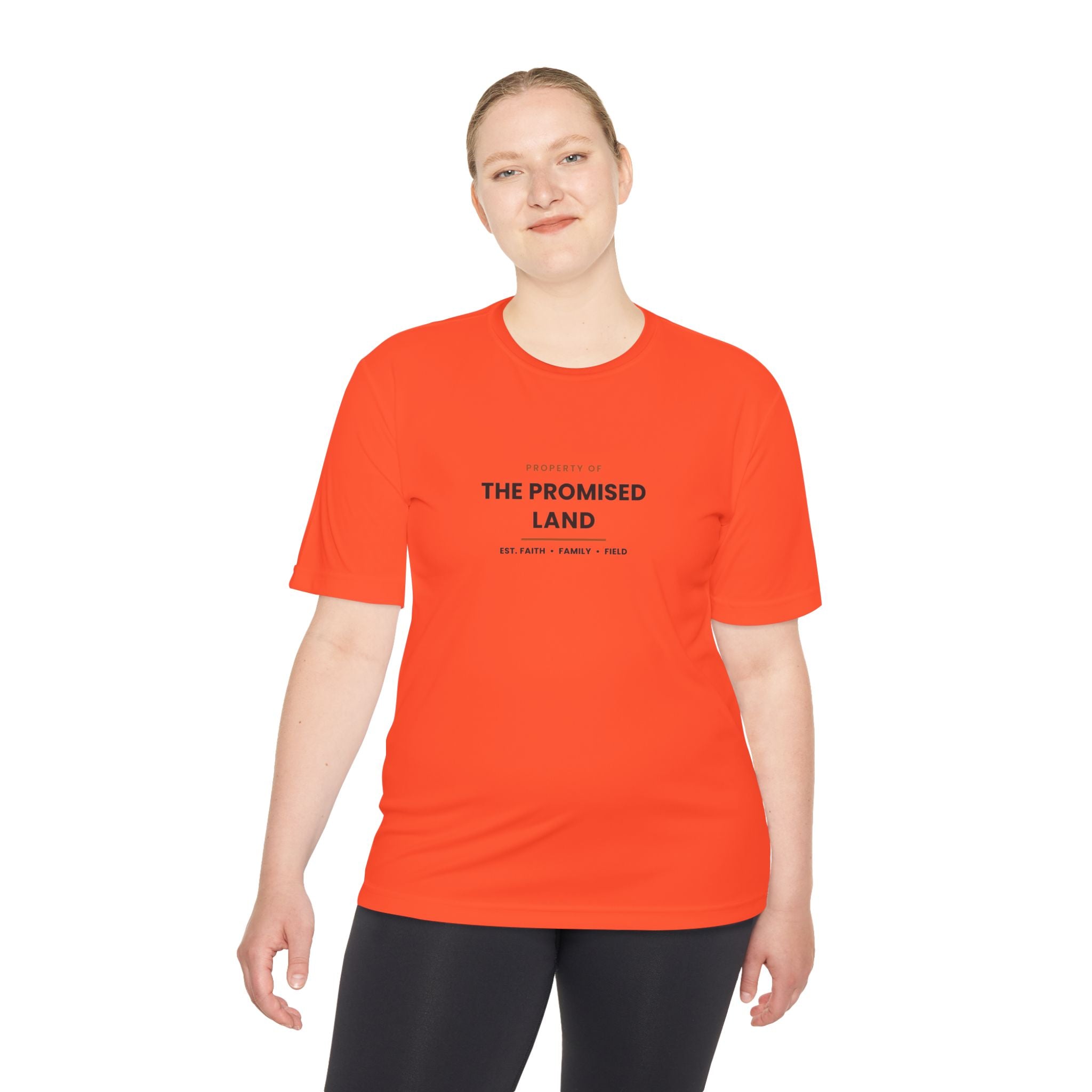 The Promised Land Tee - 'Property of The Promised Land' Moisture-Wicking Shirt "Work tee"