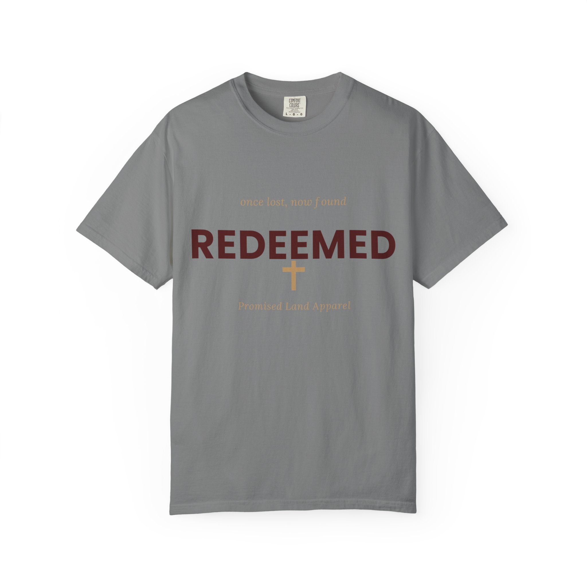 Redeemed Cross T-Shirt — Faith-Based Christian Shirt with “Redeemed” Back Print
