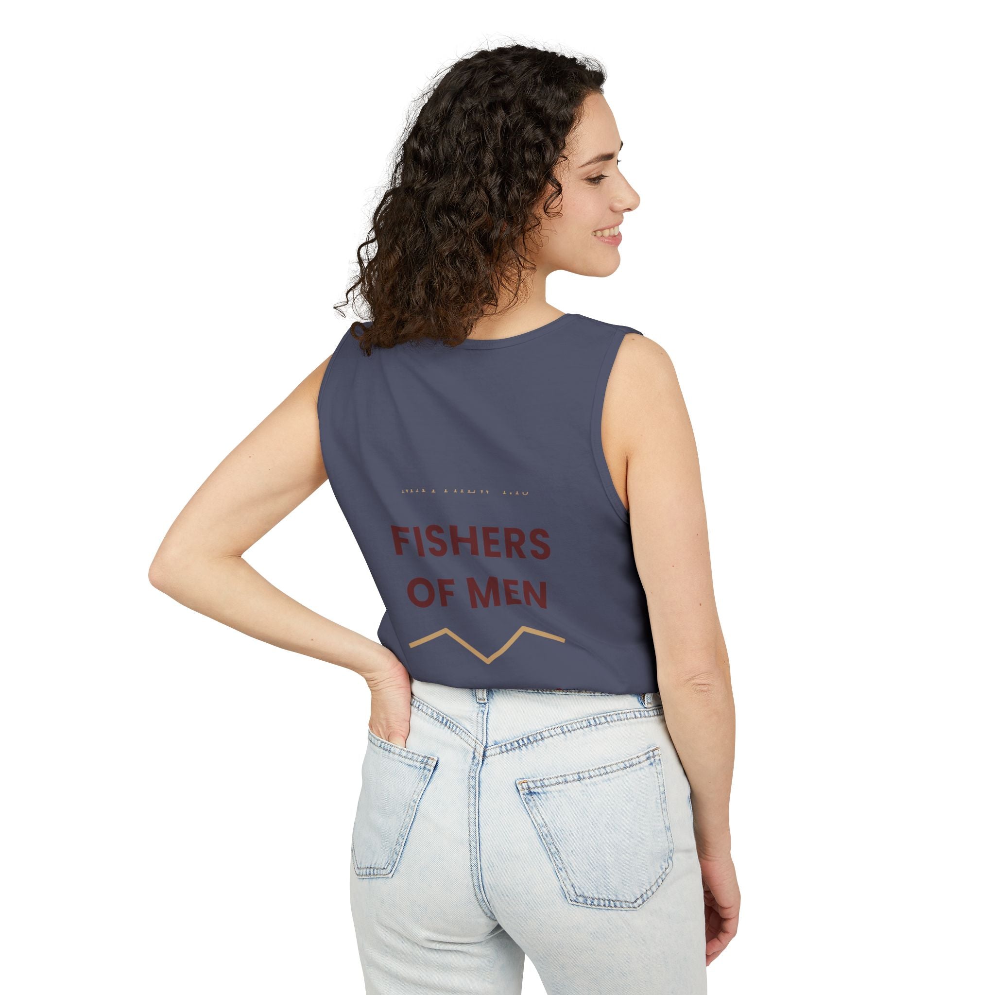 Give Thanks Tank Top — “Fishers of Men” Faith Graphic Tank