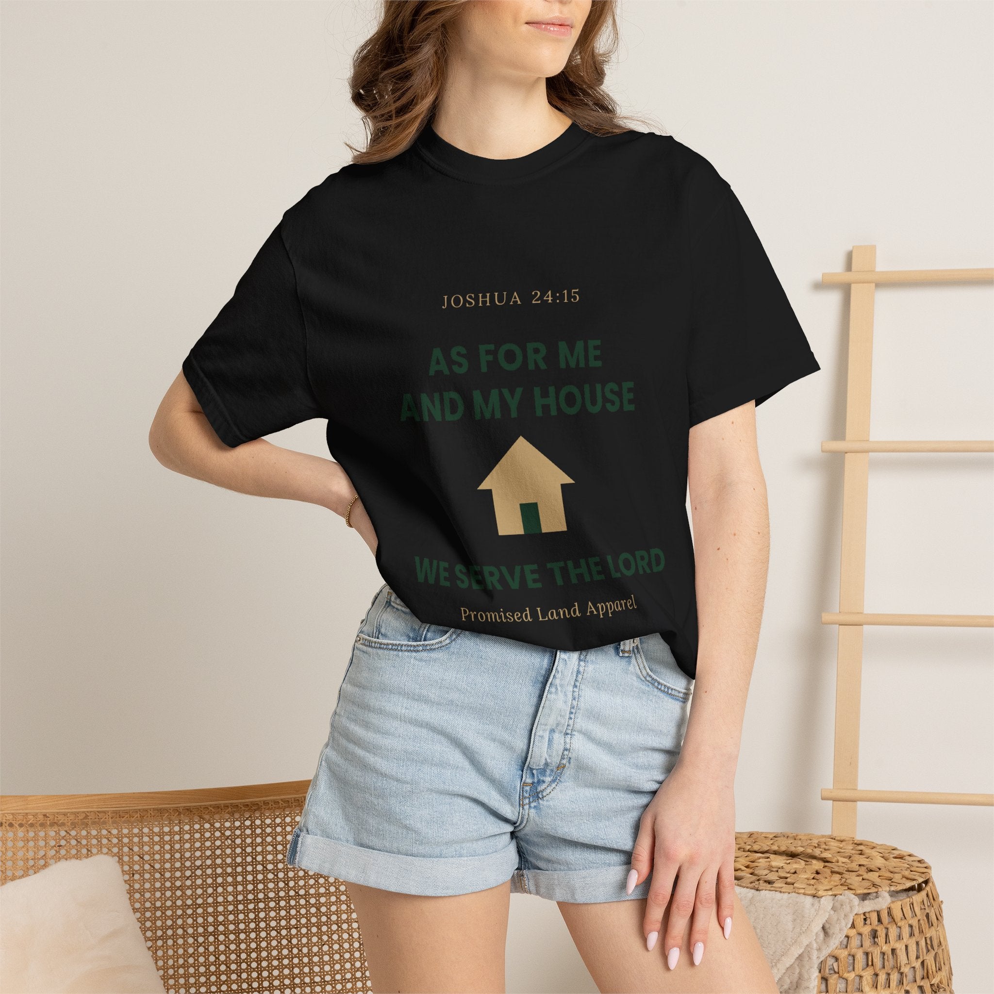 As For Me And My House T-Shirt — We Serve The Lord Christian Tee Joshua 24:15