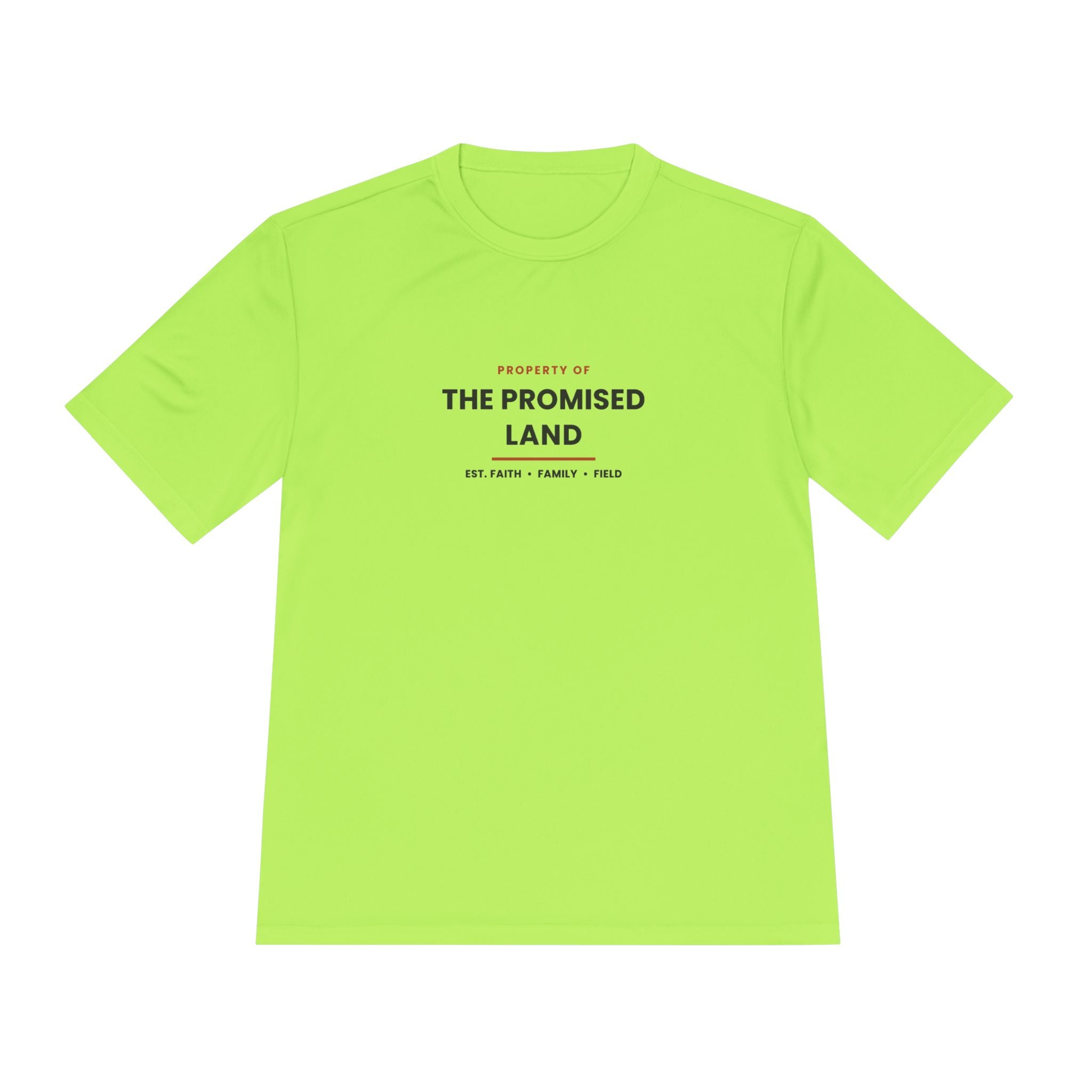 The Promised Land Tee - 'Property of The Promised Land' Moisture-Wicking Shirt "Work tee"