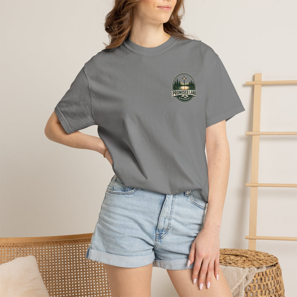 Promised Land T-Shirt — Faith-Inspired Sunset Graphic Tee (Proverbs 3:5)