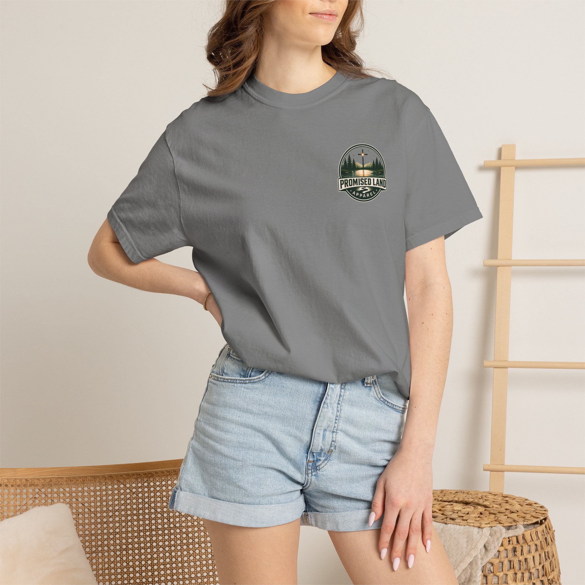 Promised Land T-Shirt — Faith-Inspired Sunset Graphic Tee (Proverbs 3:5)