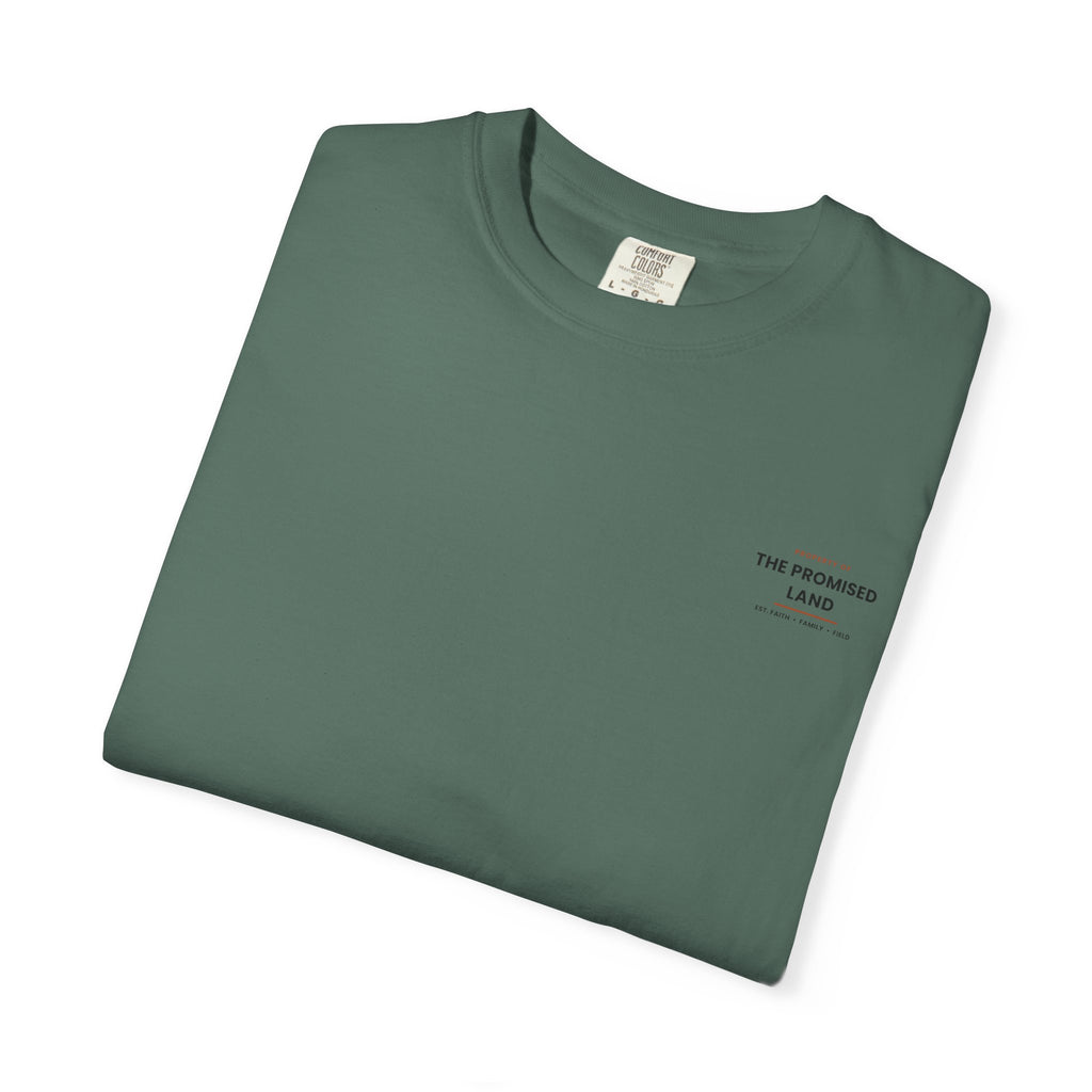 Promised Land T-Shirt — 'Property of The Promised Land' Minimal Christian Graphic Tee