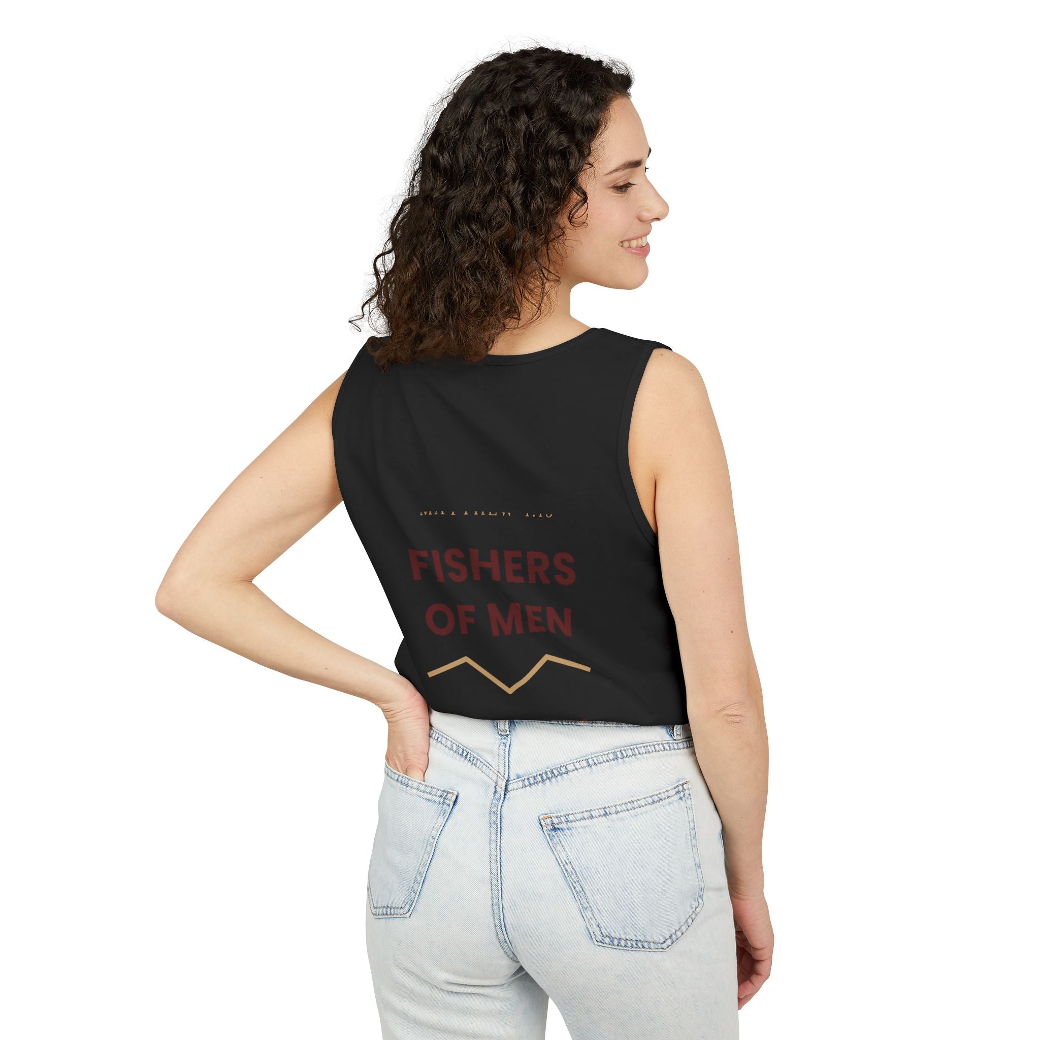 Give Thanks Tank Top — “Fishers of Men” Faith Graphic Tank
