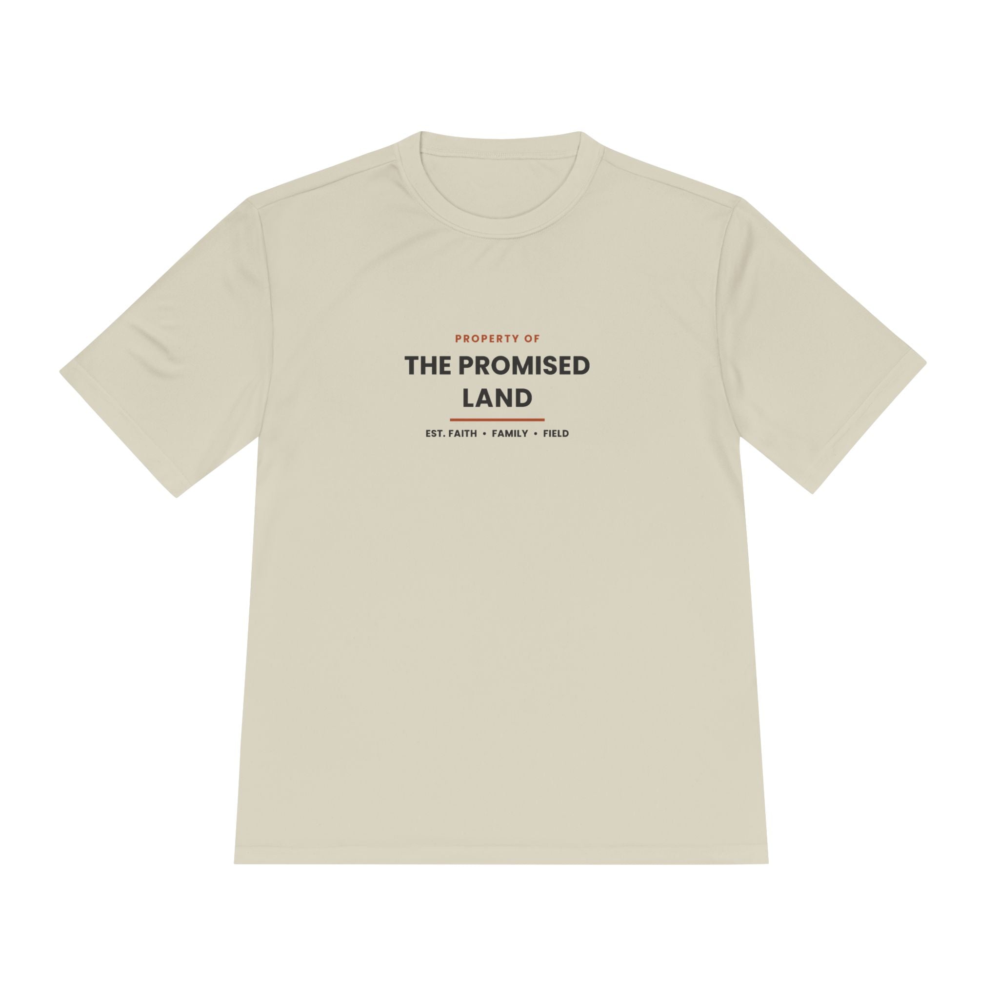 The Promised Land Tee - 'Property of The Promised Land' Moisture-Wicking Shirt "Work tee"